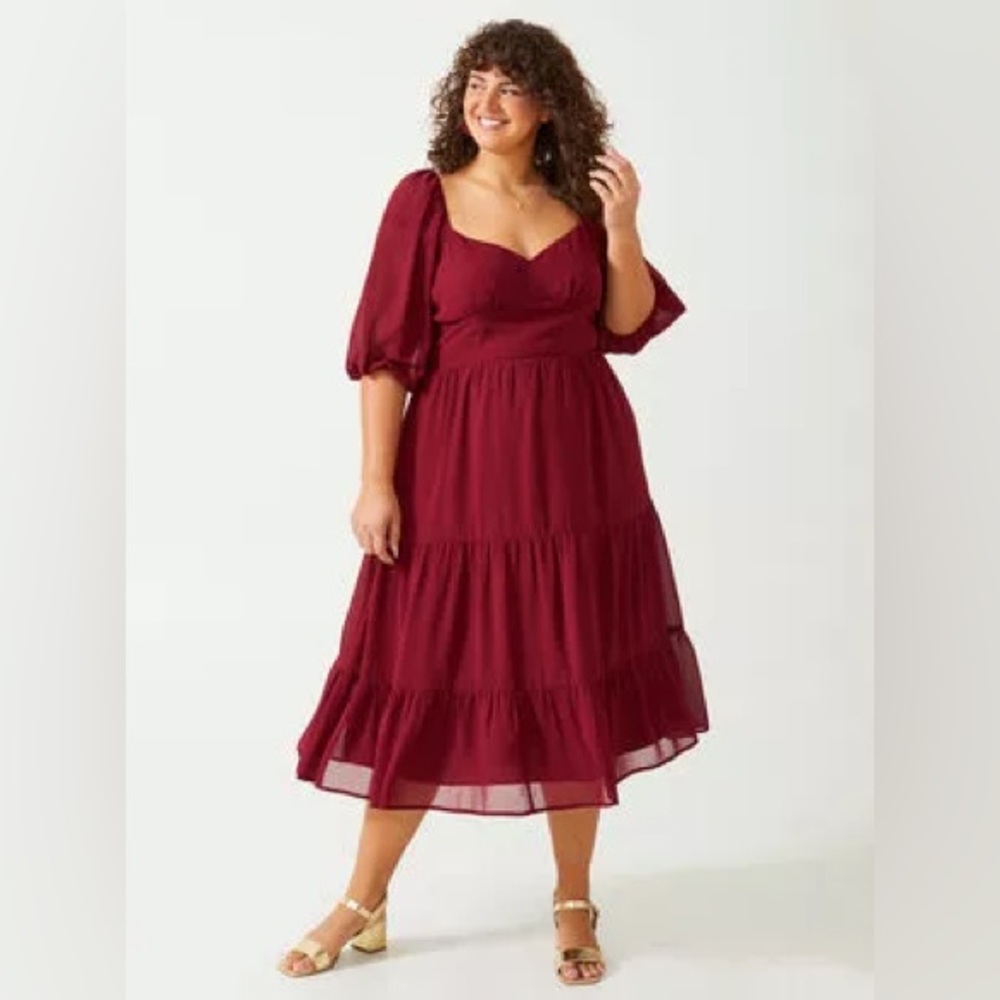 Arula Red Holiday Dress